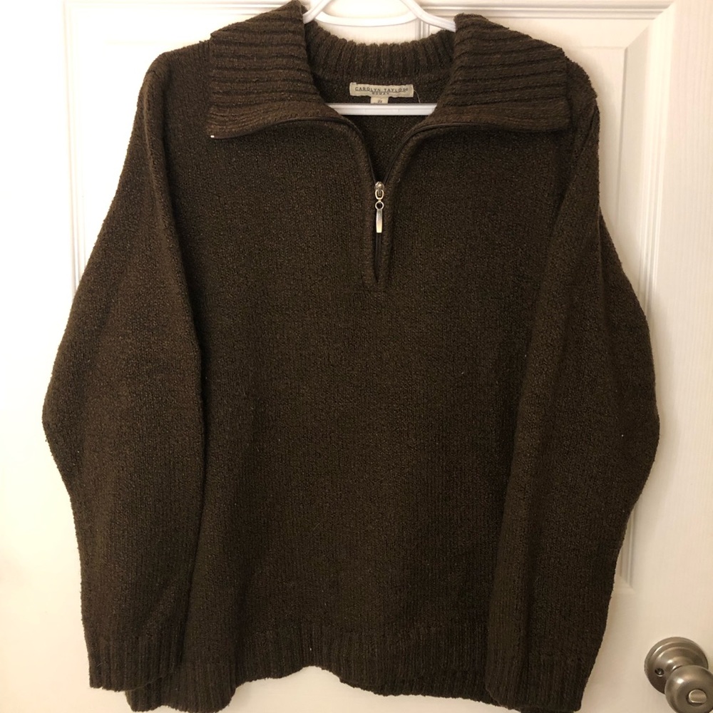 Carolyn Taylor Woman Quarter Zip Pullover - Size 2X
